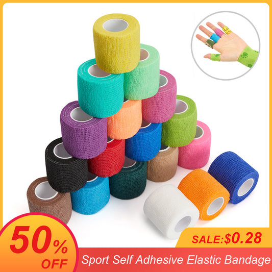 4.5m Colorful Sport Self Adhesive Elastic Bandage Wrap Tape Elastoplast For Knee Support Pads Finger Ankle Palm Shoulder