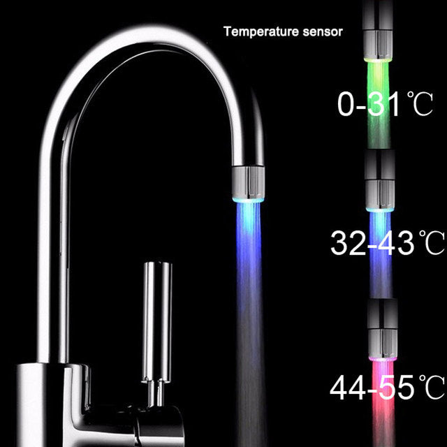Temperature Sensitive 3-Color Light-up Faucet